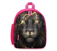 Ahdyr Golden Cool Lion King Paninting Unisex Backpack Lightweight Laptop Shoulder Bag Causal Daypack Outdoor Bags