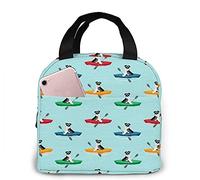 Ahdyr Schnauzer Black White Kayak Sport Dog Insulated Lunch Bag Lunch Thermal Cooler Bag Back to School Waterproof Lunch Box for Teens