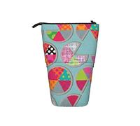 Ahdyr Sweetie Pie Telescopic Pencil Case Stand-Up Organizer Cosmetics Pouch Makeup Bag Stationery Pen Case