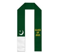 Ahdyr Vintage Pakistan Pakistani Flags Graduation Stole Graduation Sash Scarf Graduation Shawl for Study International Students
