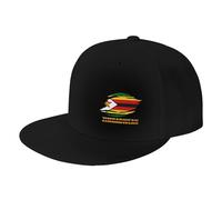 Ahdyr Zimbabwean Flag for Men Trucker Hats Adjustable Men's Baseball Caps Black