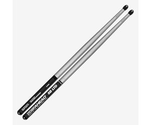 Ahead 14" Black/Chrome S-Hoop Marching Pad with Snare Sound (Black Carbon Fiber)
