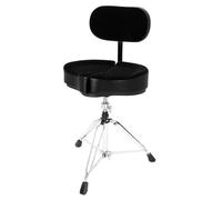 Ahead ASPG-BBR Spinal G Saddle Drum Throne with Backrest, Black, SPGBBR