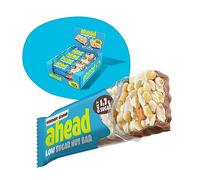 AHEAD Cereal Nut Bars 70% less Sugar* | Chocolate coated Keto Bars 0g added sugar - 12x35g - With Coconut, Almonds & Dark Chocolate - Gluten Free Keto Snacks for Diabetics