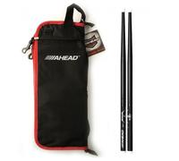 Ahead Deluxe Stick Bag & Lars Ulrich Scary Guy Sticks Black/Red