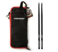 Ahead Deluxe Stick Bag & Phil Rudd Sticks Black/Red