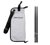 Ahead Drumstick Bag & Lars Ulrich Scary Guy Signature Sticks Grey/Black