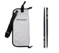 Ahead Drumstick Bag & Lars Ulrich Scary Guy Signature Sticks Grey/Black