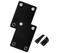 AHENCON Bodysuit Extender 2 Snap Crotch Add Length To Shapewear Crotch Bodysuit Extender(Not Suitable For Plastic Clasp), 2pc(black-3inch), S