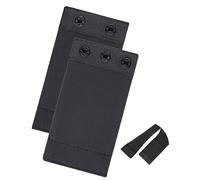 AHENCON Bodysuit Extender For Women Adjustable Snap Crotch Add Length To Crotch Extender(Not suitable for metal clasp), Black-（2pc,2 Plastic+3 Plastic，4" Length）, One Size