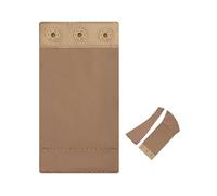 AHENCON Women Bodysuit Extender Snap Crotch Shapewear Bodysuit Extender Removable & Washable (Not suitable for metal clasp), Khaki-(1pc,3 Plastic,4" Length), One Size