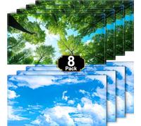 Aheroi Light Covers for Ceiling Lights Classroom, Fluorescent light covers