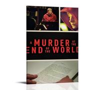 AHEUWAEBE A Murder At The End Of The World Poster Canvas Wall Art Aesthetic Cover Poster Modern Art Painting for Living Room 16x24inch(40x60cm) Frame-style