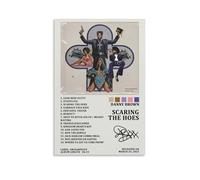 AHEUWAEBE Danny Brown Album Scaring The Hoes Tracklist Poster Canvas Wall Art Aesthetic Cover Poster Modern Art Painting for Living Room 20x30inch(50x75cm) Unframe-style