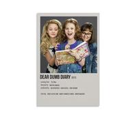AHEUWAEBE Dear Dumb Diary Poster Canvas Wall Art Aesthetic Cover Poster Modern Art Painting for Living Room 16x24inch(40x60cm) Unframe-style