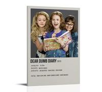AHEUWAEBE Dear Dumb Diary Poster Canvas Wall Art Aesthetic Cover Poster Modern Art Painting for Living Room 16x24inch(40x60cm) Frame-style