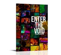 AHEUWAEBE Enter The Void Poster Canvas Wall Art Aesthetic Cover Poster Modern Art Painting for Living Room 24x36inch(60x90cm) Frame-style