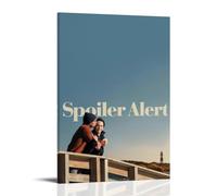AHEUWAEBE Spoiler Alert Poster Canvas Wall Art Aesthetic Cover Poster Modern Art Painting for Living Room 16x24inch(40x60cm) Frame-style