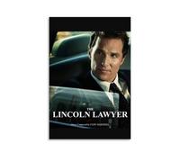 AHEUWAEBE The Lincoln Lawyer Poster Canvas Wall Art Aesthetic Cover Poster Modern Art Painting for Living Room 24x36inch(60x90cm) Unframe-style