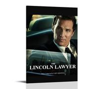 AHEUWAEBE The Lincoln Lawyer Poster Canvas Wall Art Aesthetic Cover Poster Modern Art Painting for Living Room 12x18inch(30x45cm) Frame-style