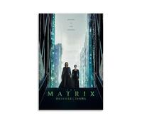 AHEUWAEBE The Matrix Resurrections Poster Canvas Wall Art Aesthetic Cover Poster Modern Art Painting for Living Room 12x18inch(30x45cm) Unframe-style