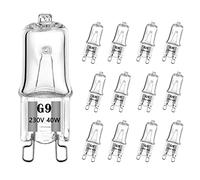 AHEVO G9 Light Bulbs 40Watt 230Volt Halogen Light Bulb G9 Base Bi-Pin 40W T4 for Bathroom,Under Cabinet, Puck Lighting,Warm White 2700K, Dimmable (12Pack)