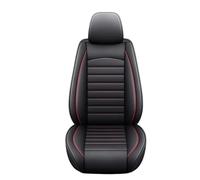 AHFCISJI Car Seat Covers Set For SEAT For Leon For Arona For Ateca Car Accessories Full Coverage Pu Leather Seat Covers All Models Automotive Cushion Covers(Black Red 1 Seat2)