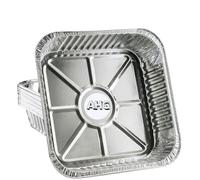 AHG 10 Pack Aluminium Foil Baking Trays 20x20cm | Square Disposable Tin Foil Pans for Roasting, Baking, Grilling & Meal Prep | Heavy-Duty Oven Safe, Recyclable Aluminium, Perfect for Family Meals,