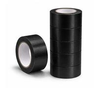 AHG 10-Pack Black Duct Tape 48mm x 45m - Heavy Duty Waterproof Gaffer Tape | Tear-Resistant, Residue-Free, Multi-Purpose Cloth Tape for Repair, Packing, DIY, Indoor & Outdoor Use