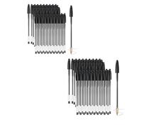 AHG 50 Pack Black Ballpoint Pens - Medium Point 1.0mm Smooth Writing Biro Pens | Long-Lasting Ink, Comfortable Grip & Smudge-Free Writing | Bulk Office Pens for School, Exams, Notes & Everyday Use