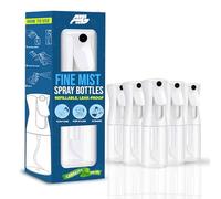 AHG 6 Pack 150ml Continuous Fine Mist Spray Bottles | Refillable Water Spray Bottle for Hair Styling, Plants, Cleaning & Pets | Empty Trigger Mister Bottle | Leak-Proof & Ergonomic