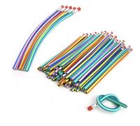 AHG 60pcs Soft Flexible Bendy Pencils | Magic Twistable Kids Pencils with Eraser Tips | Fun Novelty School Stationery for Children Parties, Gifts, Rewards & Classroom Supplies