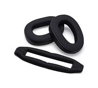 AHG Accessory House Global Replacement Ear Pads and Headband for Sennheiser GSP 500, 550, 600, 670 Headphones. Premium Protein Leather, Alcantara, Soft High-Density Foam, Easy Installation