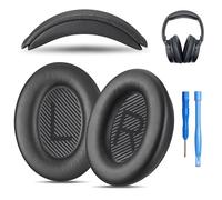 AHG Accessory House Global Replacement QC Ear Pad and Headband Pad Kit Cushion. Compatible with Bose QuietComfort (2023) QC45 QC35 QC35 II Wireless Noise Cancelling Headphones (Black) Easy DIY Fit
