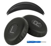 AHG Accessory House Global Replacement QC3 and On-Ear ear pads and Headband pad cushion kit. Compatible with Bose QuietComfort 3 (QC3) / On-Ear Headphones (Black). 3D Printed HB | Seamless DIY Fit
