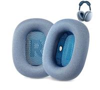 AHG Accessory House Global Upgraded Replacement Sky Blue AirPods Max Ear Cushions Pads Compatible with Apple AirPods Max Headphones. Silicone Lined Mesh, High-Density Foam, Strong Magnet Ear Pads