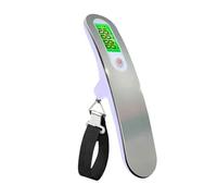 AHG Digital Luggage Scale 50kg/110lb | Heavy Duty Stainless Steel Suitcase Weighing Scale with LCD Backlight, Auto-Off & Tare Function | 4 Unit Modes (g/kg/lb/oz) | Lightweight Portable Travel