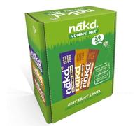 AHG Investment Nakd Yummy Mix Raw Fruit & Nut Snack Bars Gluten Free Variety Pack of 24 x 35g