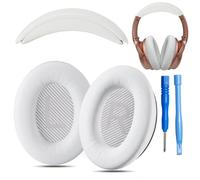 AHG QC35 earpads / QC35 ii Headband pad Cushion kit. Compatible w/Bose QuietComfort 35 ii / QC35 Headphones (White). Premium Headband Design | Seamless DIY Assembly | Superior comfort and Durability
