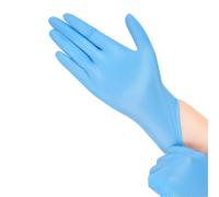 AHG Vinyl Gloves Medium Blue 200 Pack | Disposable Gloves Powder & Latex Free | Food Safe Gloves for Cooking, Cleaning, Kitchen, Hair Dye, Gardening & Food Handling | BPA-Free, Comfortable Fit