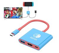 AHGEIIY Switch Dock for Nintendo Switch Docking Station, Upgrade for Nintendo Switch Dock with 4K HDMI USB 3.0 100W USB-C Charging Port, Portable Switch Dock Switch HDMI Adapter