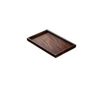 AHGFTYRDT Serving Tray Dining Tray Chinese Walnut Tray Wooden Square Tea Tray Dessert Tray Home Solid Wood Tea Storage Tray Trays for Serving Food(M)