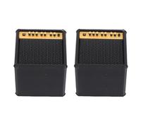 Ahgsup 2-Pack Guitar Pick Holder Set, Speaker-Shaped Desk Organizer & Decorative Display Stand with Multi-Slot Design for Easy Access, for Guitar Enthusiasts