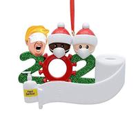 Ahgsup 2020 Personalized Christmas Tree Ornament Survivor Family Decorative Hanging Pendant (Assorted Color)