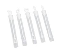 Ahgsup 96Pcs Durable Transparent White Bubble Wands for Party Wedding Holiday, Portable Bubble Sticks for Outdoor Activities