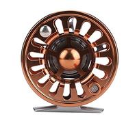 Ahgsup CNC Machined Fly Reels with Adjustable Unloading Device for Outdoor Fly Fishing Adventures - 3 Bearing Aluminium Alloy - 1 Unit