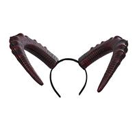 Ahgsup Demon Horn Hair Accessories, Halloween Decorations Headband for Carnival with Devil Horn Hair Accessories, Easily Create a Halloween Look for Various Occasions
