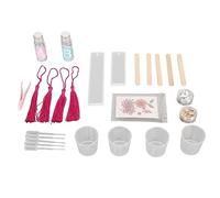 Ahgsup DIY Eco-Friendly High Translucency Bookmark Resin Mould Set for Personalized Bookmarks Making for Home Decorations (Rosy Red)