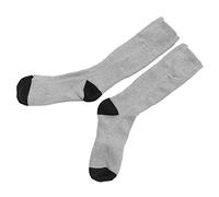 Ahgsup Electric Heated Socks with 3 Adjustable Heat Settings for Ultimate Comfort in Winter Outdoors, Perfect for Hiking and Skiing, Made of Cashmere Modal, 1 Pair (Grey)