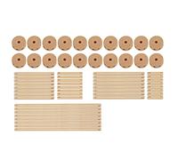 Ahgsup Flexible Scope of Application Wood Fortress Builder with Sticks for Parent Child Toy